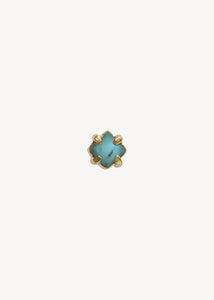 Nina ear stud with Turquoise - gold plated