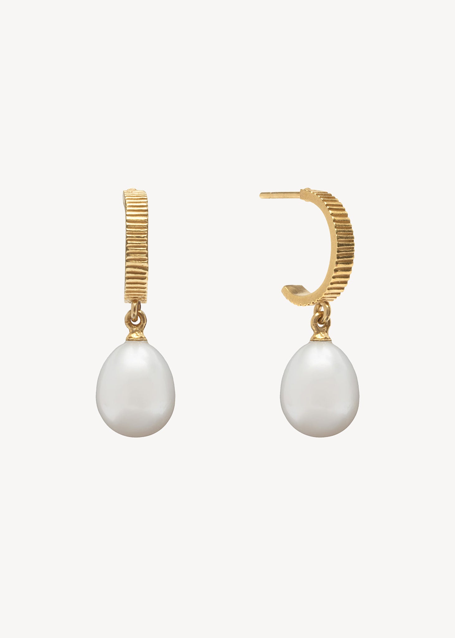 Margot earrings with Pearl - gold plated