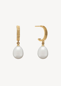 Margot earrings with Pearl - gold plated