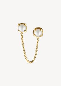 Phoebe ear stud with Pearl - gold plated