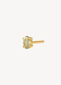 Esther ear stud with Lemon Quartz - gold plated