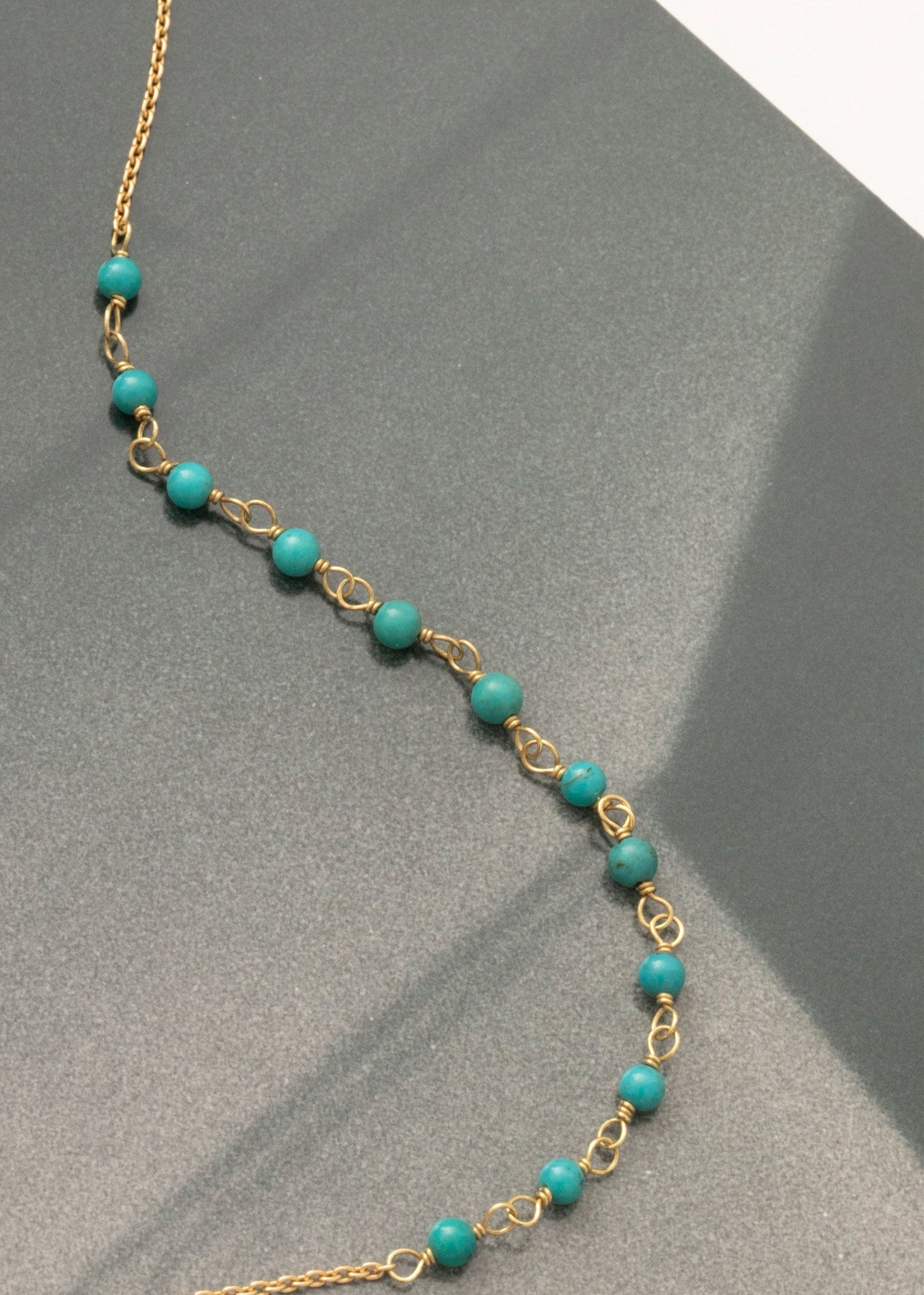 18-Karat Cocktail chain with Turquoise