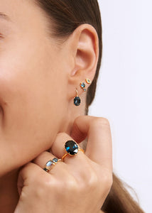 10-karat Stella earrings with London Blue Topaz