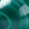 a cabochon cut malachite