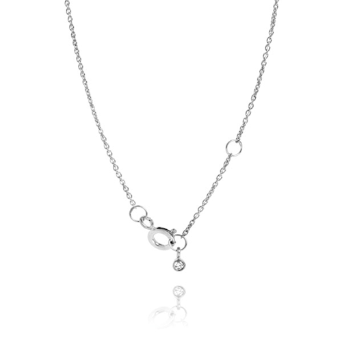 Silver chain with Zirconia