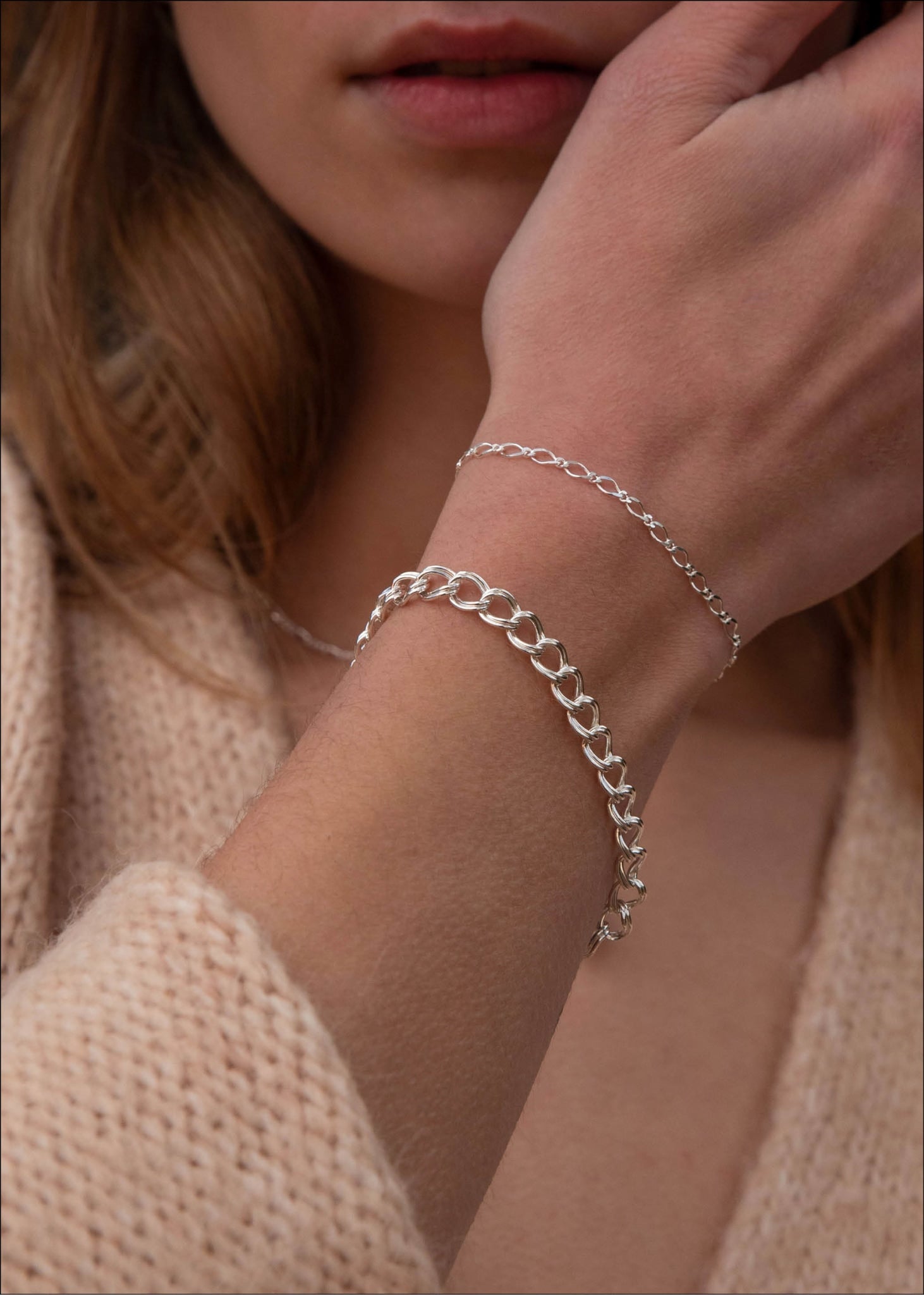 Wave bracelet - silver