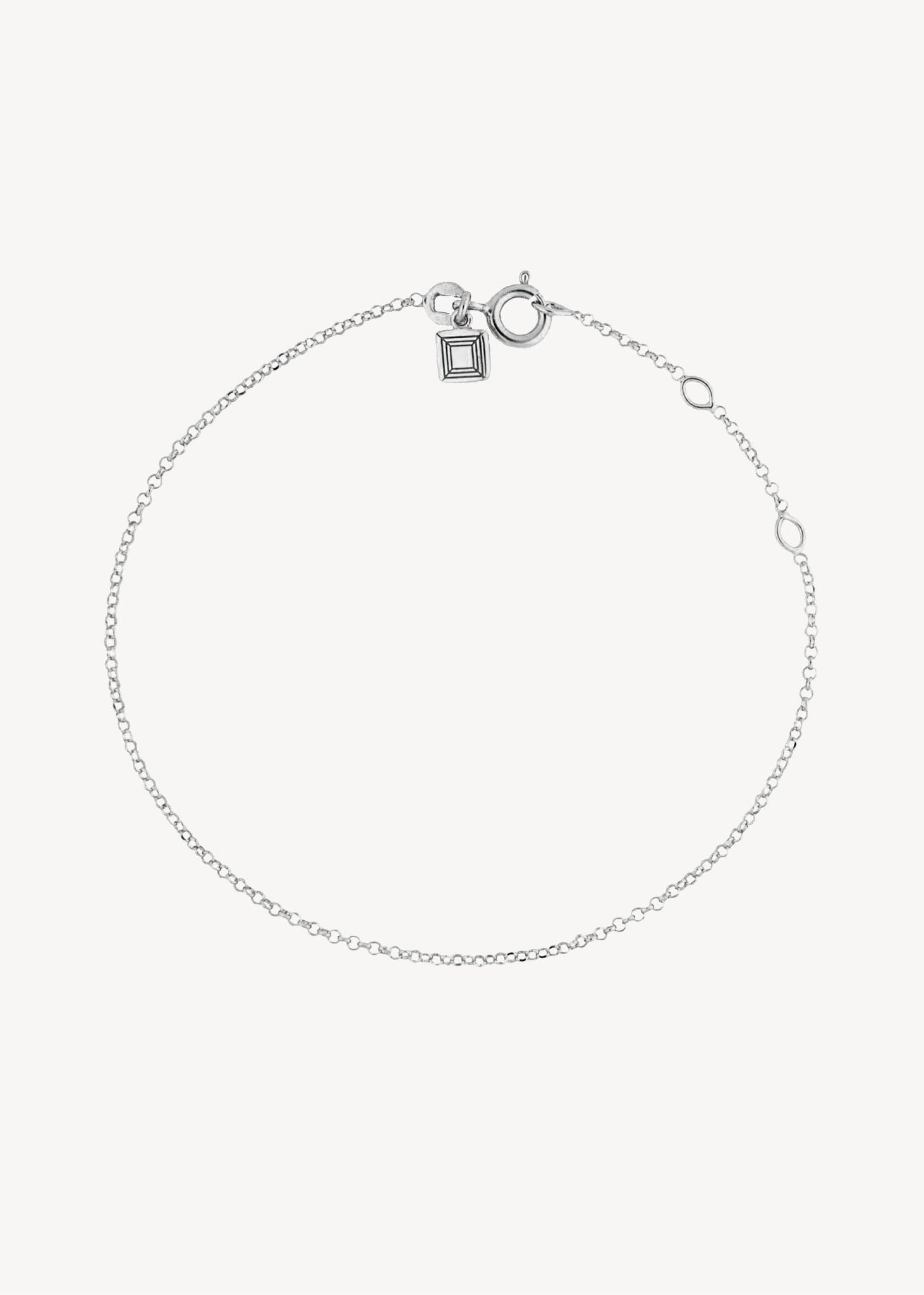 Smukt enkelt armbånd i 925 vandfast sterling sølv med en tynd, fin belcher kæde med kliklås til mænd og kvinder, perfekt gave til hende under 400 kr