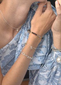 Link bracelet 17cm - silver