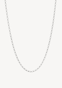 Wave chain 38+2 cm - silver