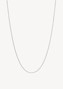 Tynd og enkel whisper halskæde til vedhæng fra carré jewellery i klassisk belcher stil i 925 vandfast sterling sølv i 60 cm til mænd og kvinder