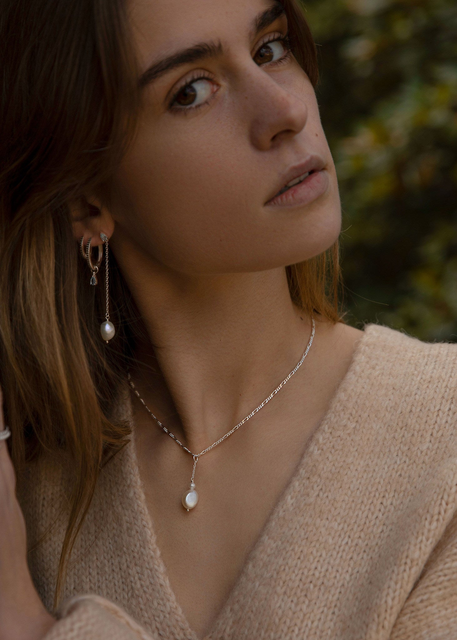 Figaro necklace 42+2cm - silver