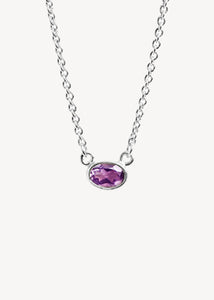 Matilda necklace with Amethyst - silver