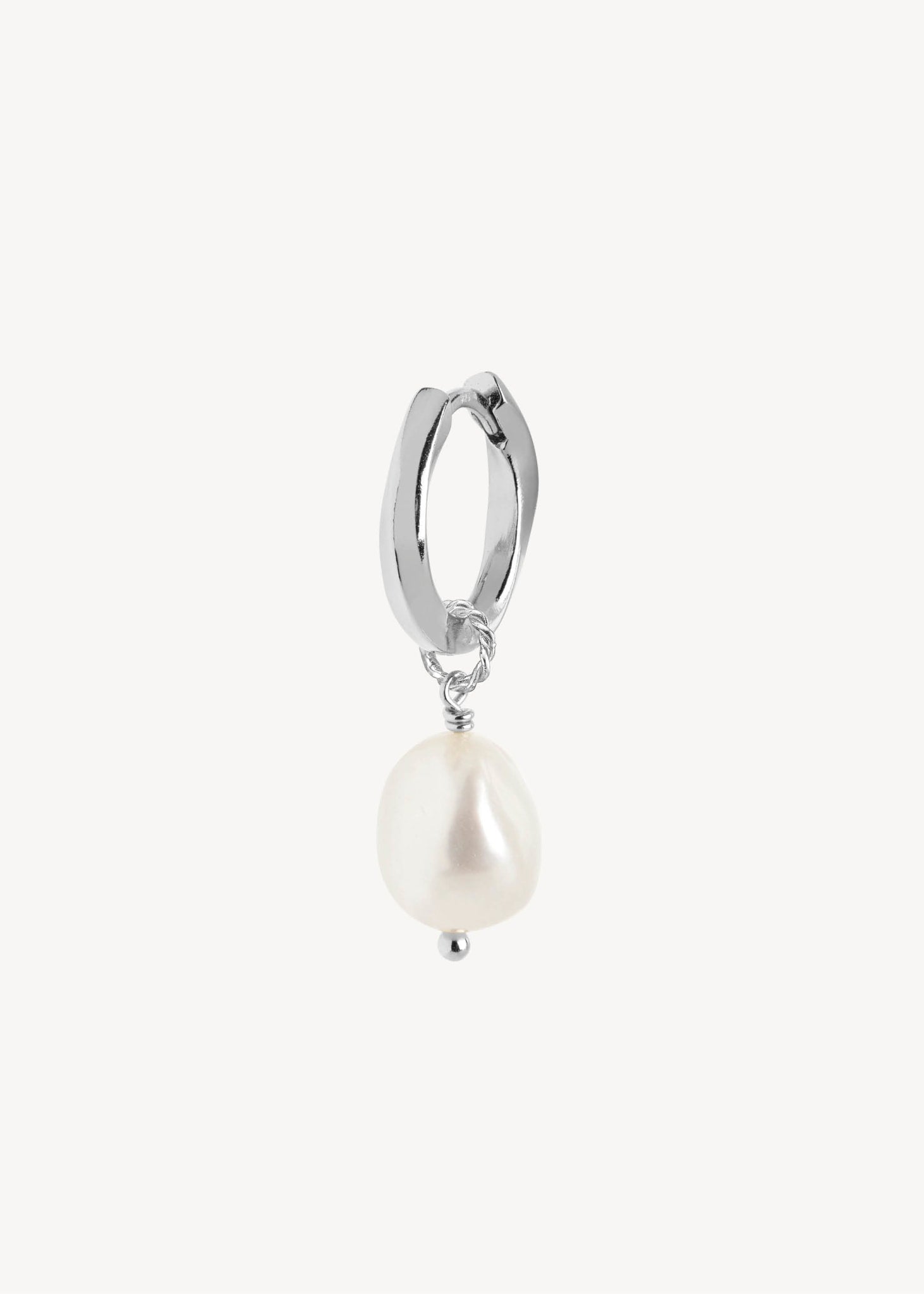 Balloon charm with Pearl - silver