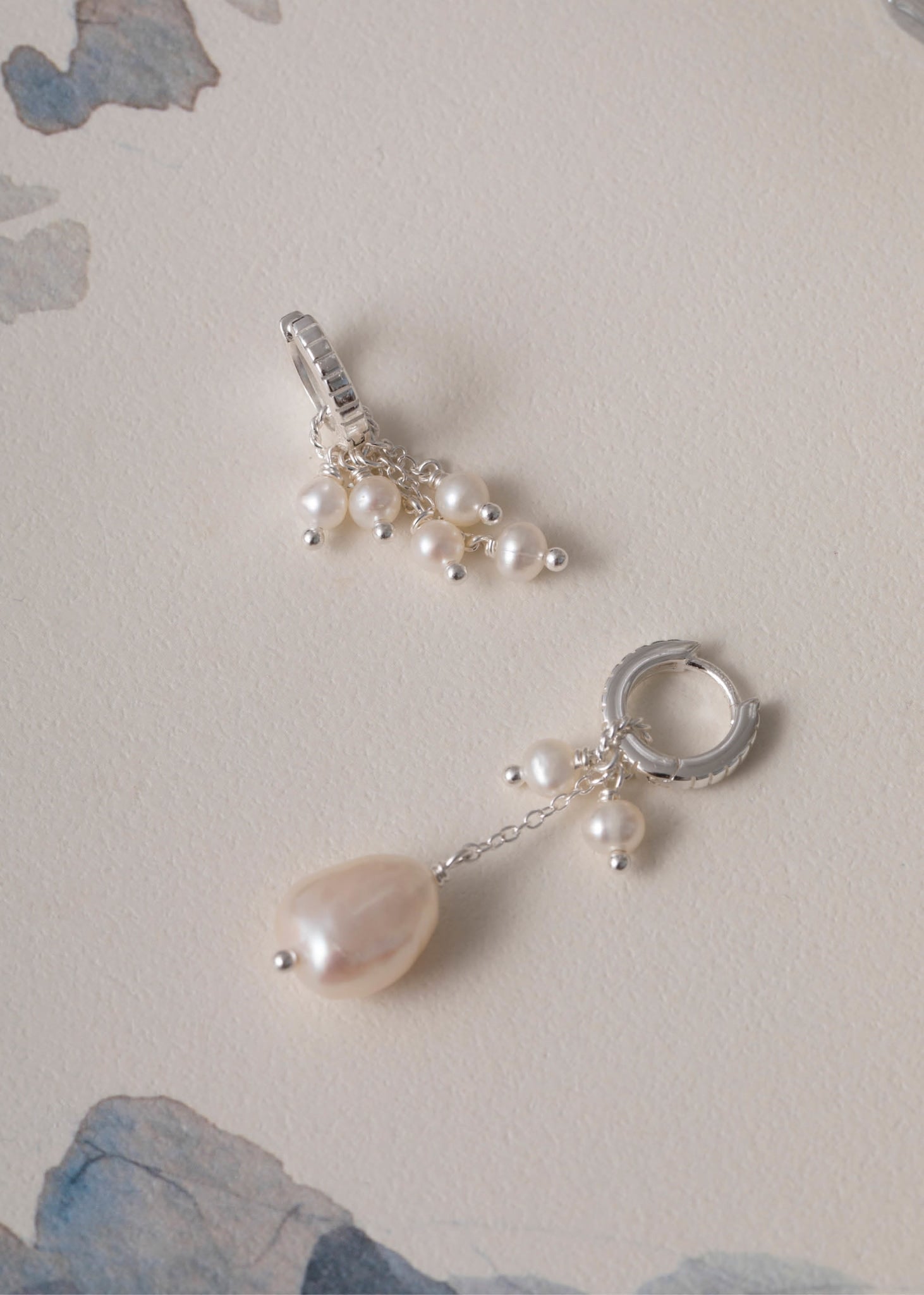 Bloom charm with Pearl - silver