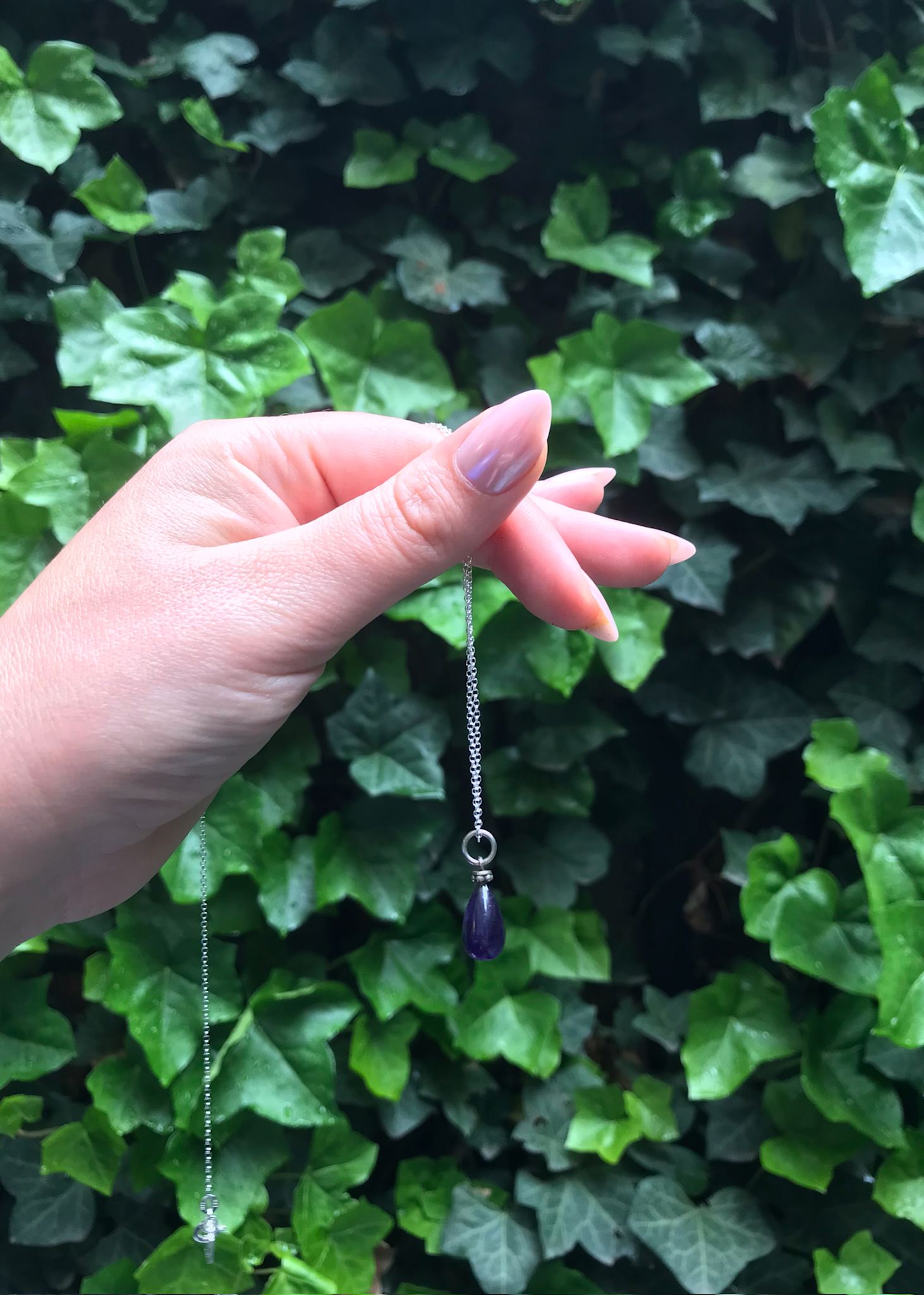 Evergreen pendant with Amethyst - silver