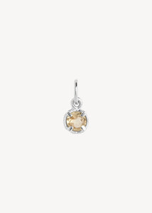 Gem pendant with Citrine - silver