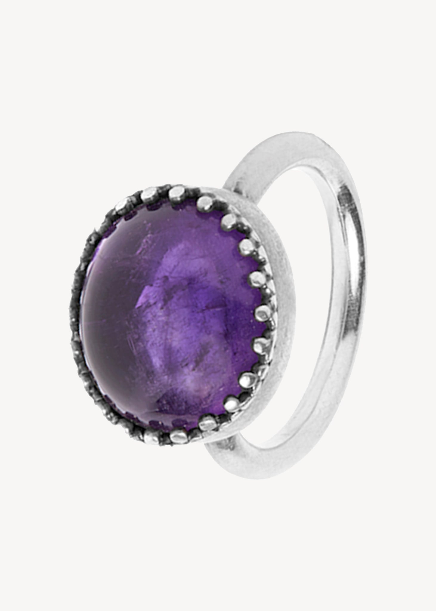 Ceos ring with Amethyst - silver