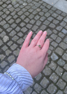 Archive ring with Peridot - silver