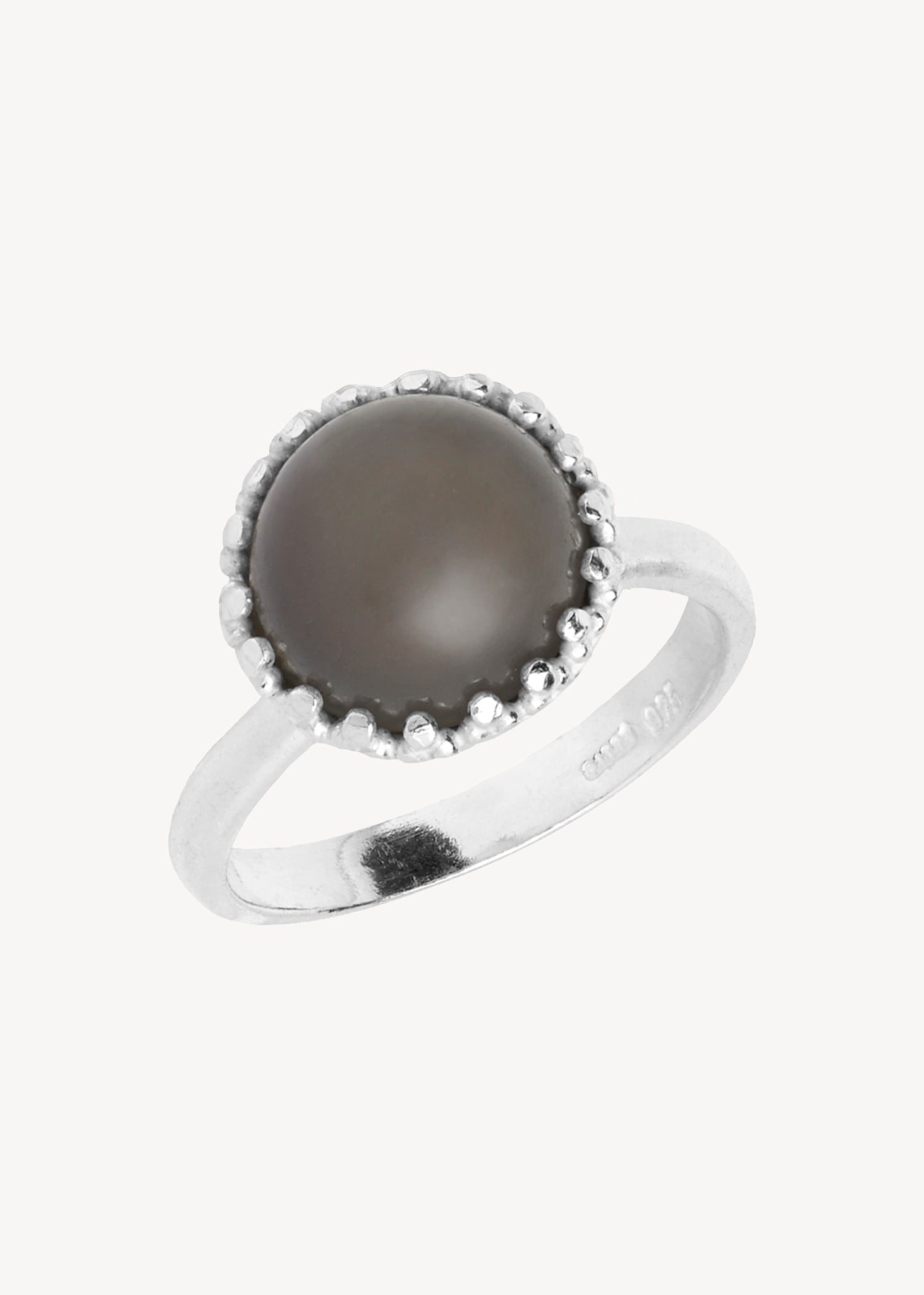 Aelia ring with Grey Moonstone - silver