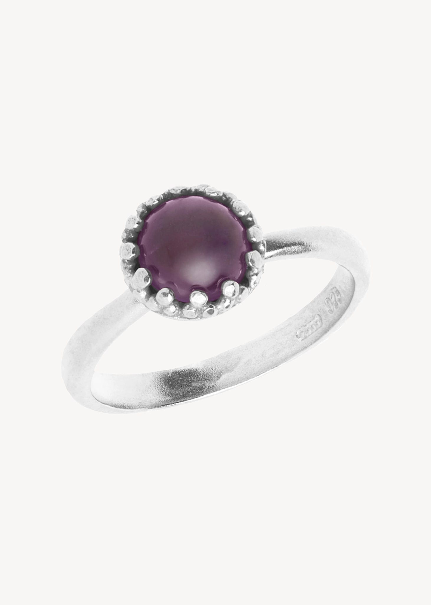 Zoë ring with Amethyst - silver