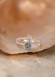 Delphine ring with Blue Topaz - silver