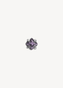 Nina ear stud with Iolite - silver