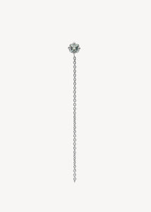 Ariana ear stud with Blue Topaz - silver