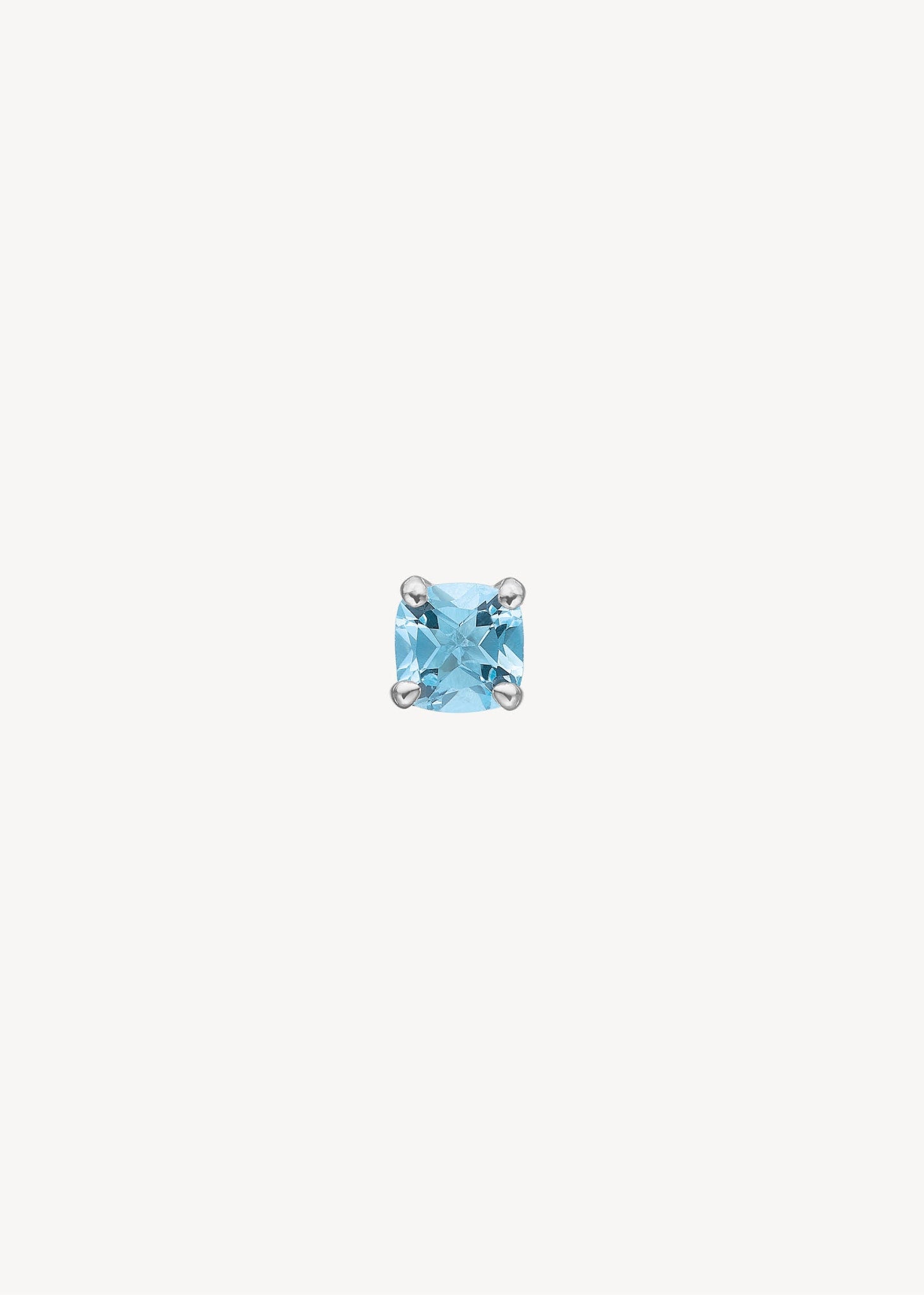 Delphine ear stud with Blue Topaz - silver