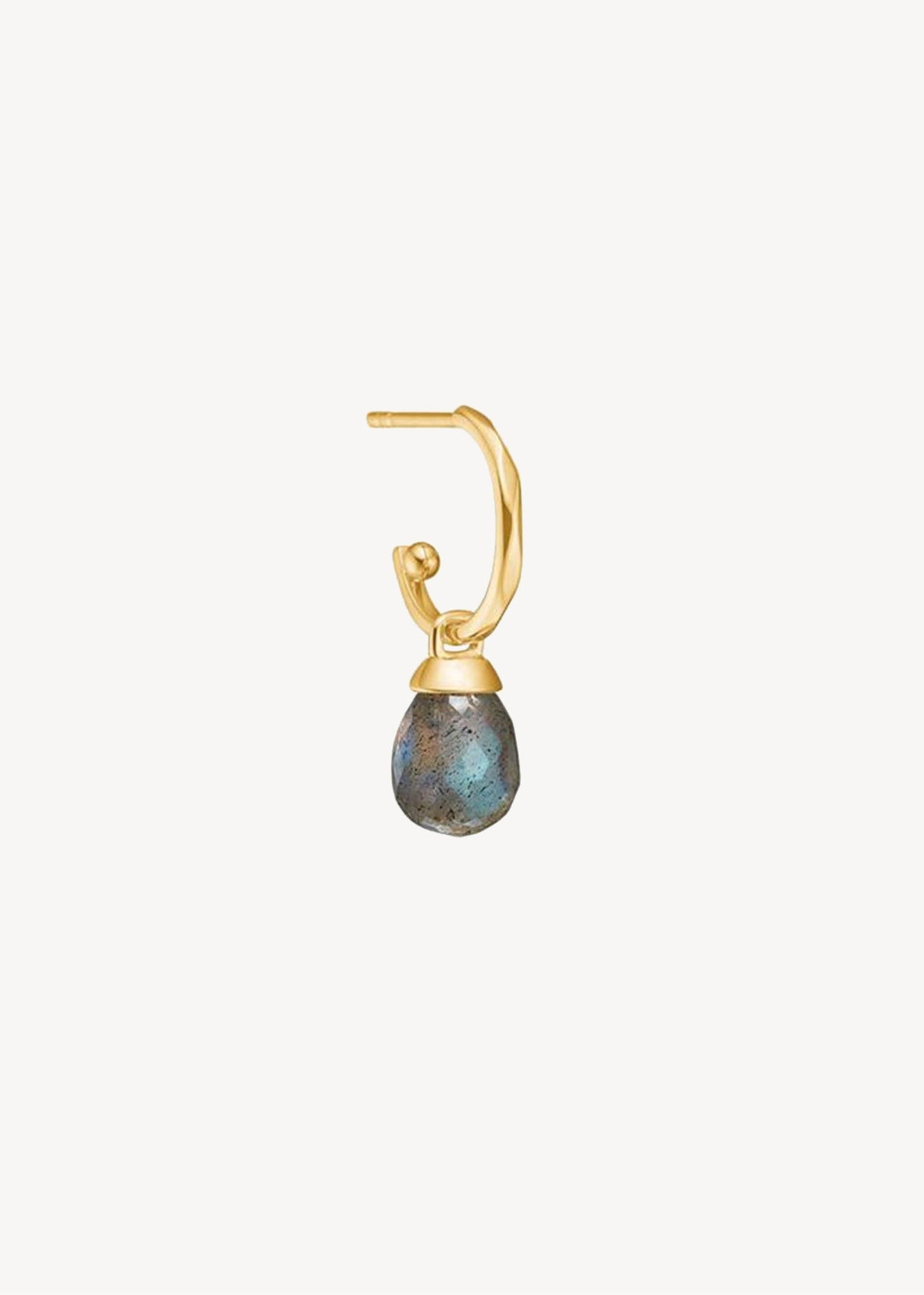 10-Karat Drop charm with Labradorite