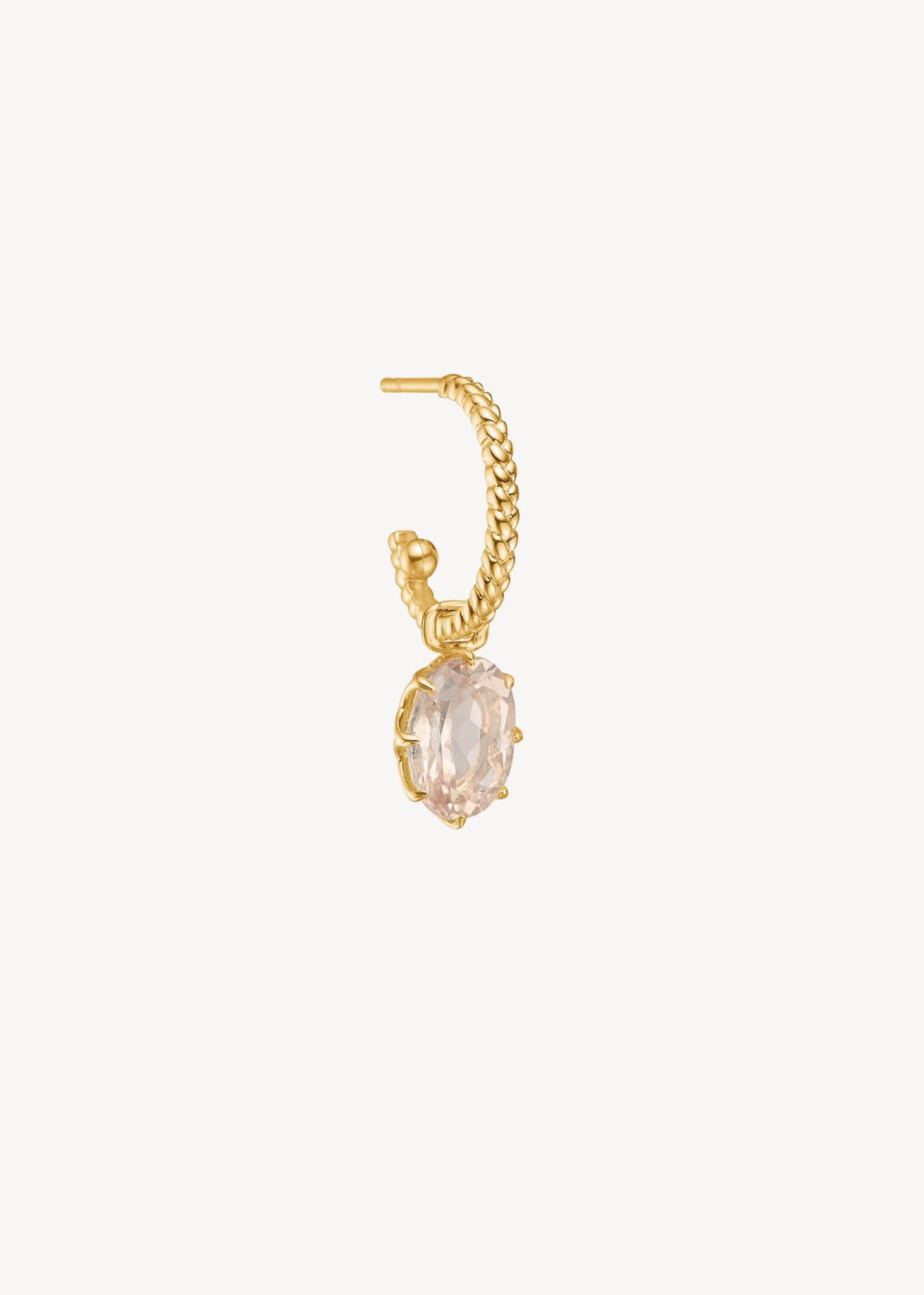 10-Karat Stella charm with Champagne Quartz