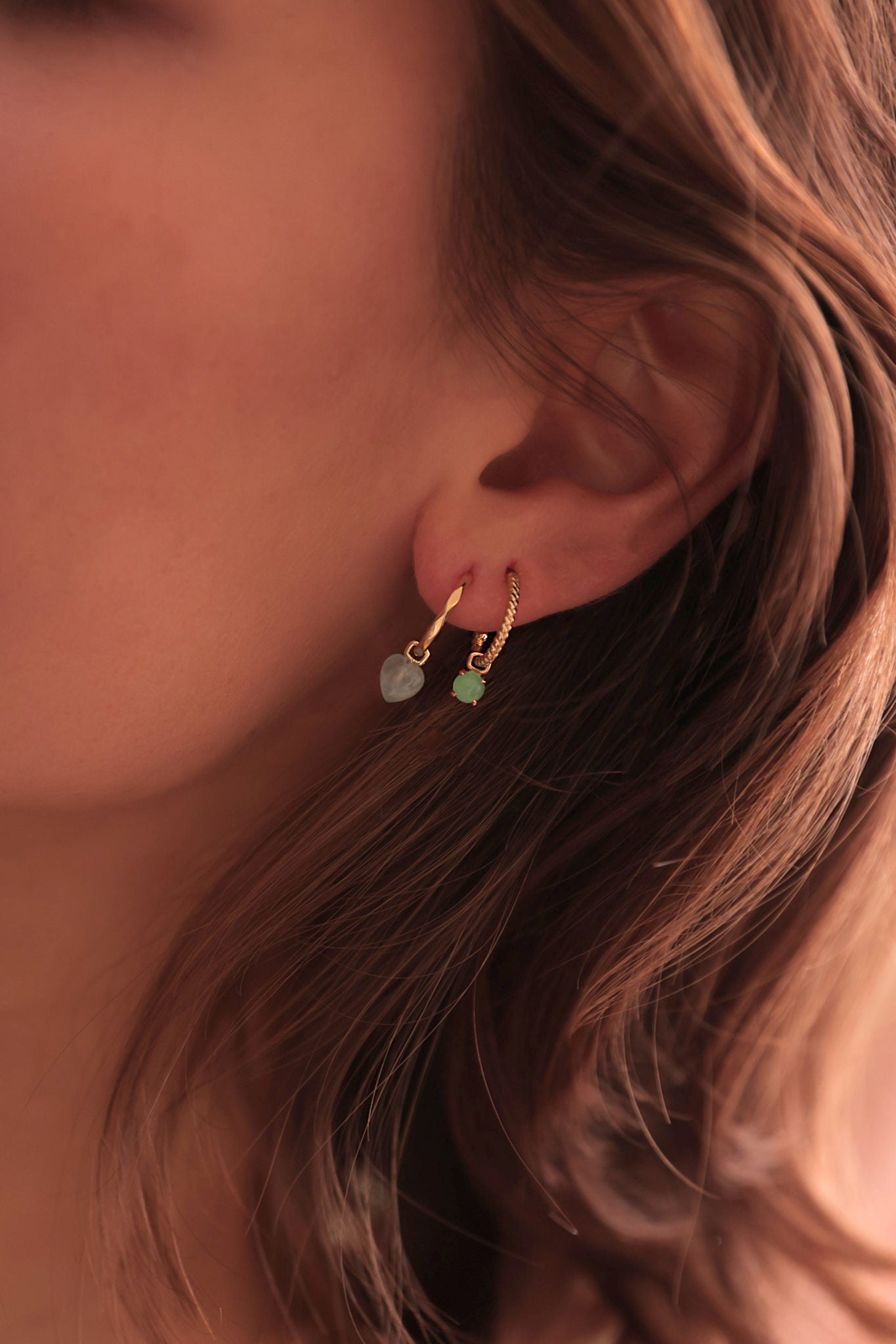 10-karat Braid hoops