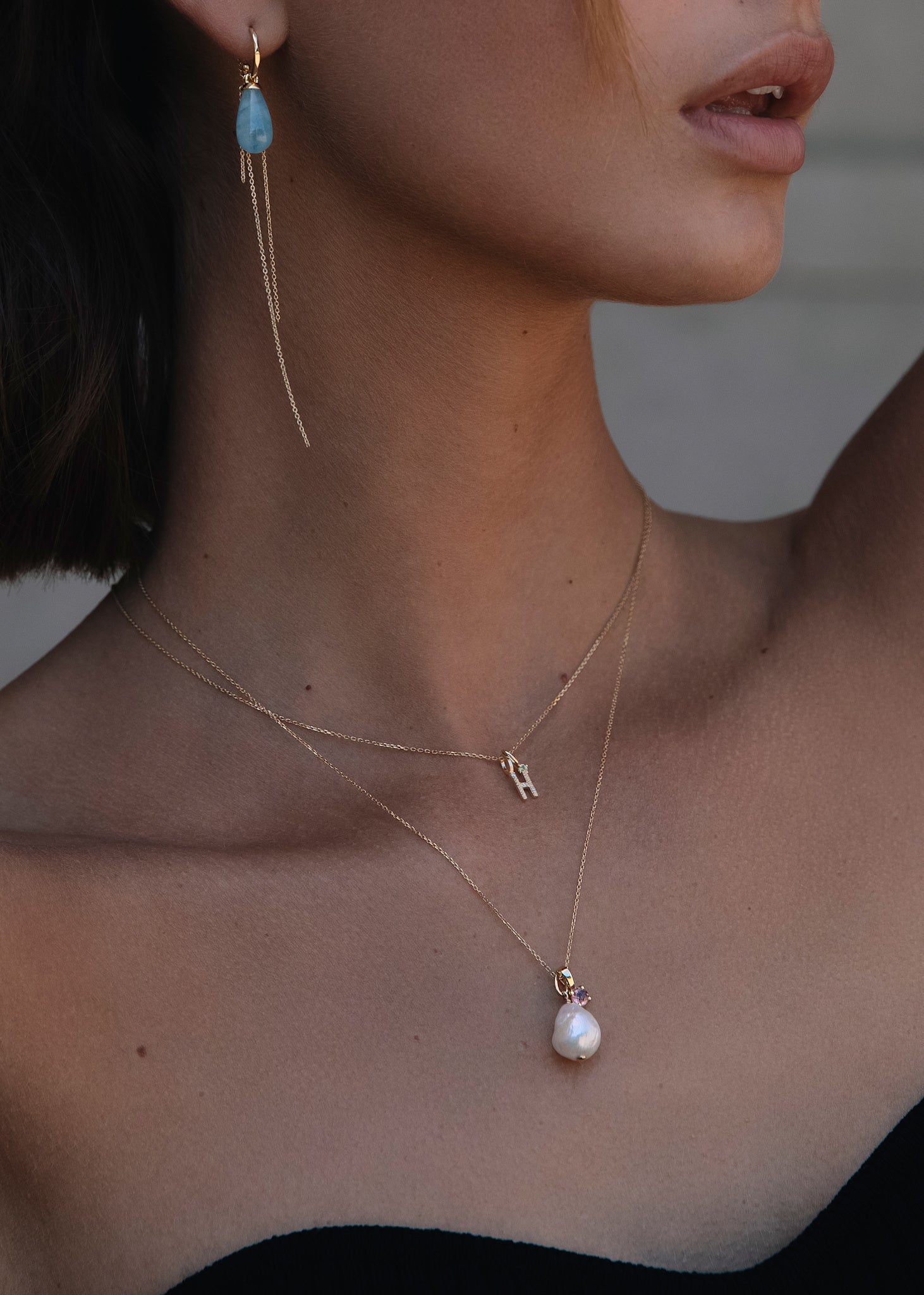 10-karat Rainbow pendant with Pink Tourmaline