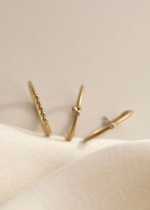 10-karat Reine ring with Champagne Diamond