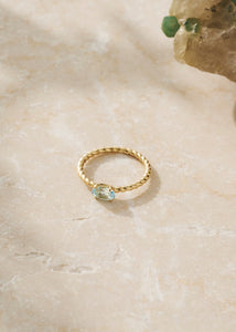 10-karat Tresser ring with Blue Topaz