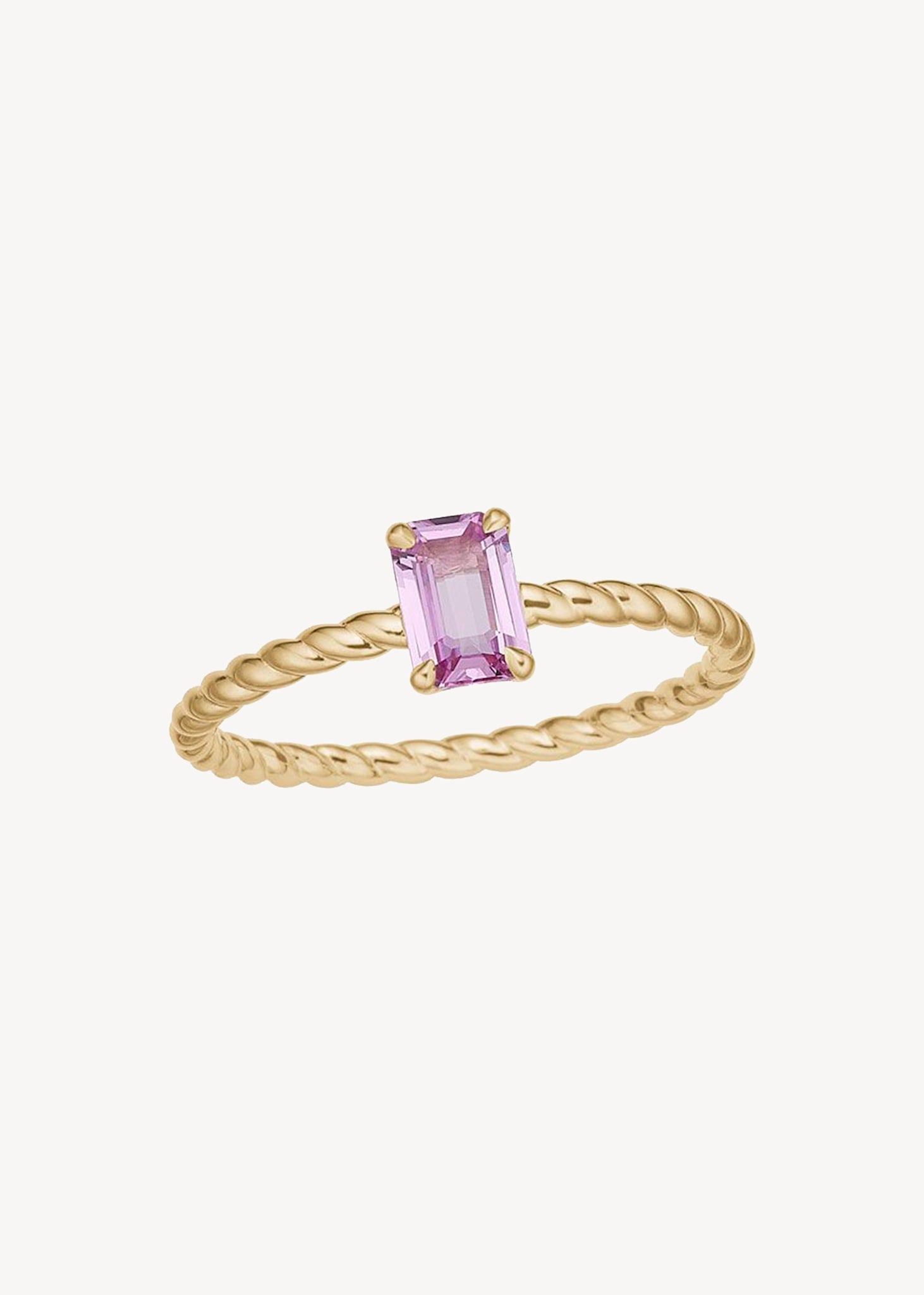 10-Karat Ada ring with Pink Sapphire