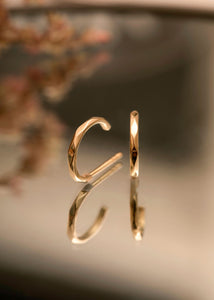 10-karat Precious hoops