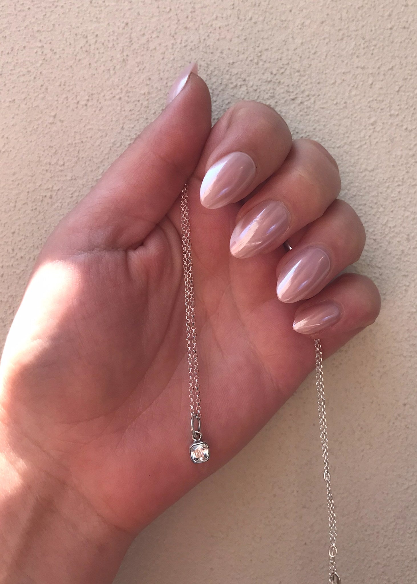 Diana pendant with Zirconia - oxidised silver