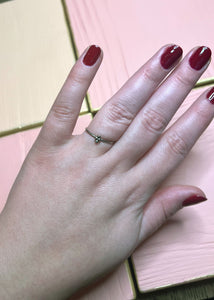 Quatre ring - oxidised silver
