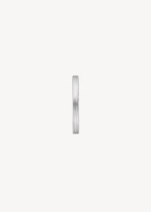 Sterling silver hoop for charms in 1,5 cm for him and her with pinstripes