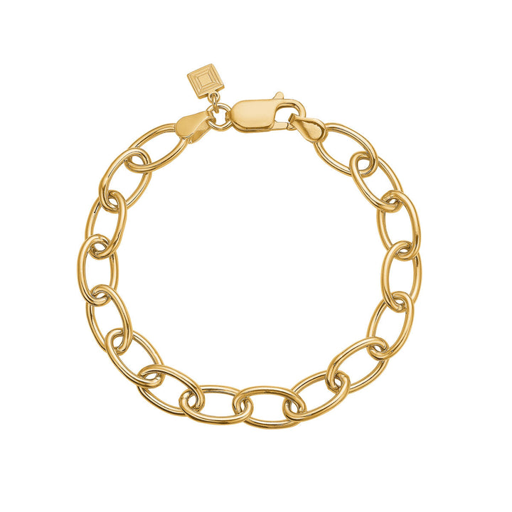Link bracelet 18cm - gold plated