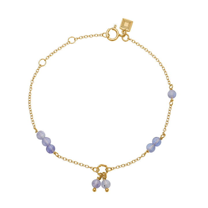 Eiffel bracelet with Tanzanite - gold plated