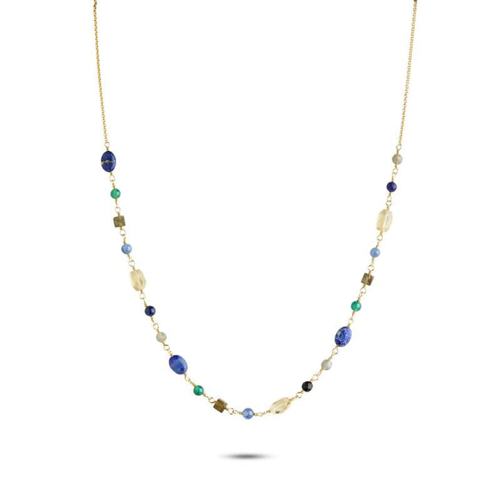 Vanessa chain with gemstones - gold plated