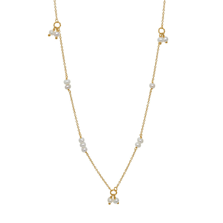 Eiffel chain with Pearl 60cm - gold plated