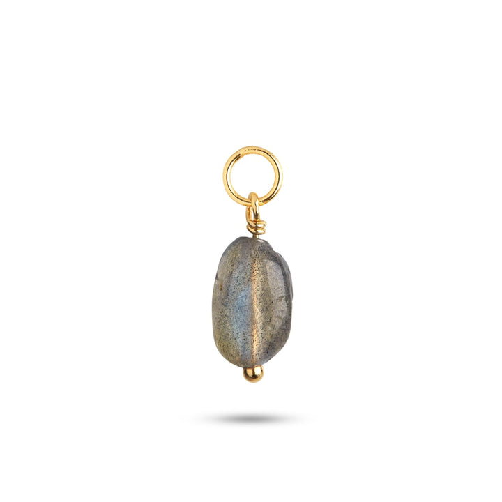 Balloon charm with Labradorite - gold plated