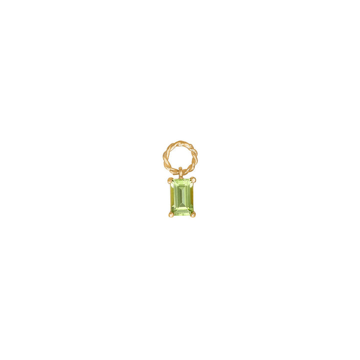 Confidence charm with Peridot - gold plated