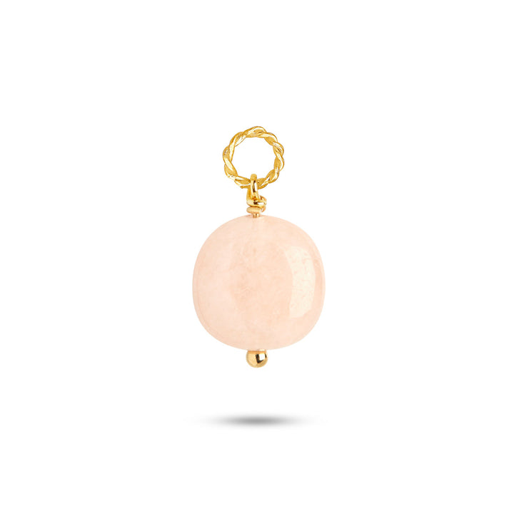 Balloon charm with Morganite - gold plated