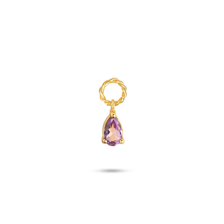 Olalla charm with Amethyst - gold plated