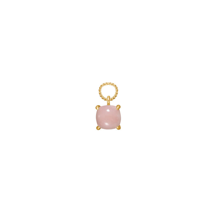 Tara charm with pink Opal - gold plated