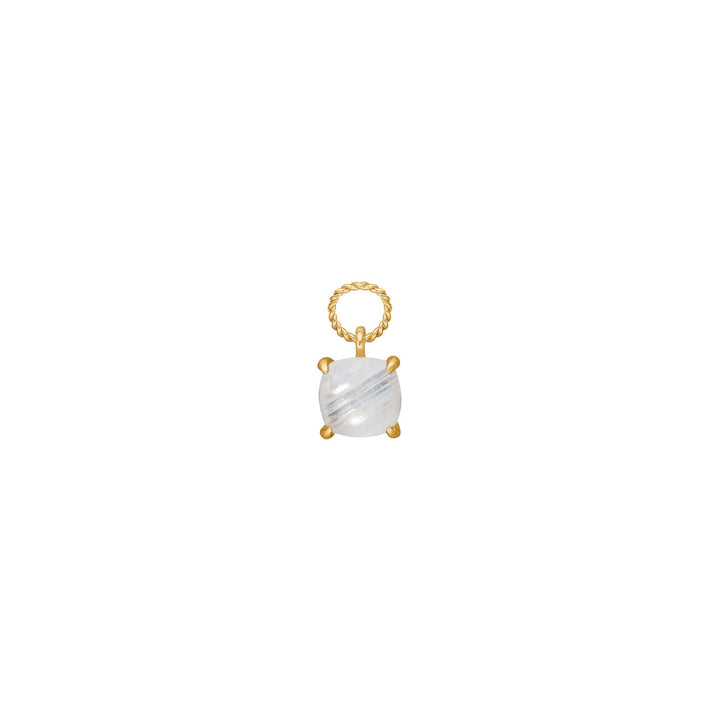 Tara pendant with Rainbow Moonstone - gold plated