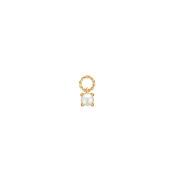 Lulu charm with Pearl - gold plated